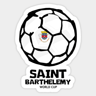 Saint Barthélemy Football Country Flag Sticker